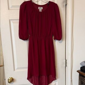 Sweet Storm Brick Red Dress